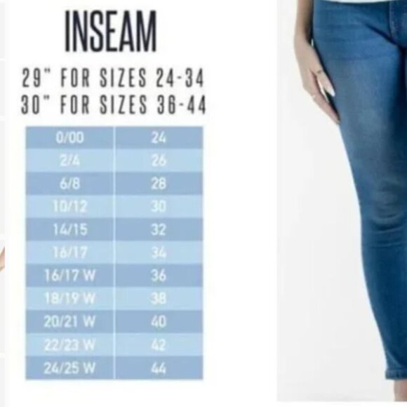 Lularoe Magic Waist Distressed Stretch Denim Skinny Jean 38 (18/19W) - Picture 7 of 7